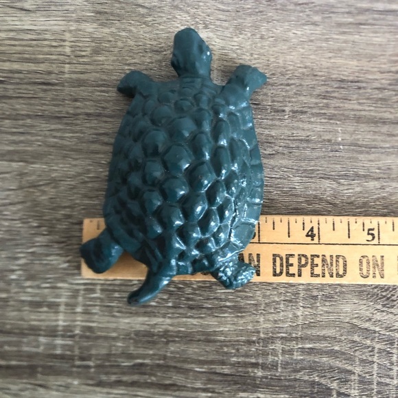 Vtg Cast Metal Turtle Paperweight - Picture 13 of 14